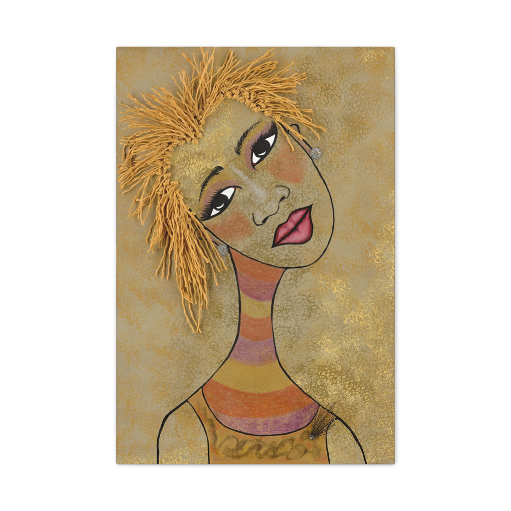 Baumquisha – Textured Blonde Hair Wall Art