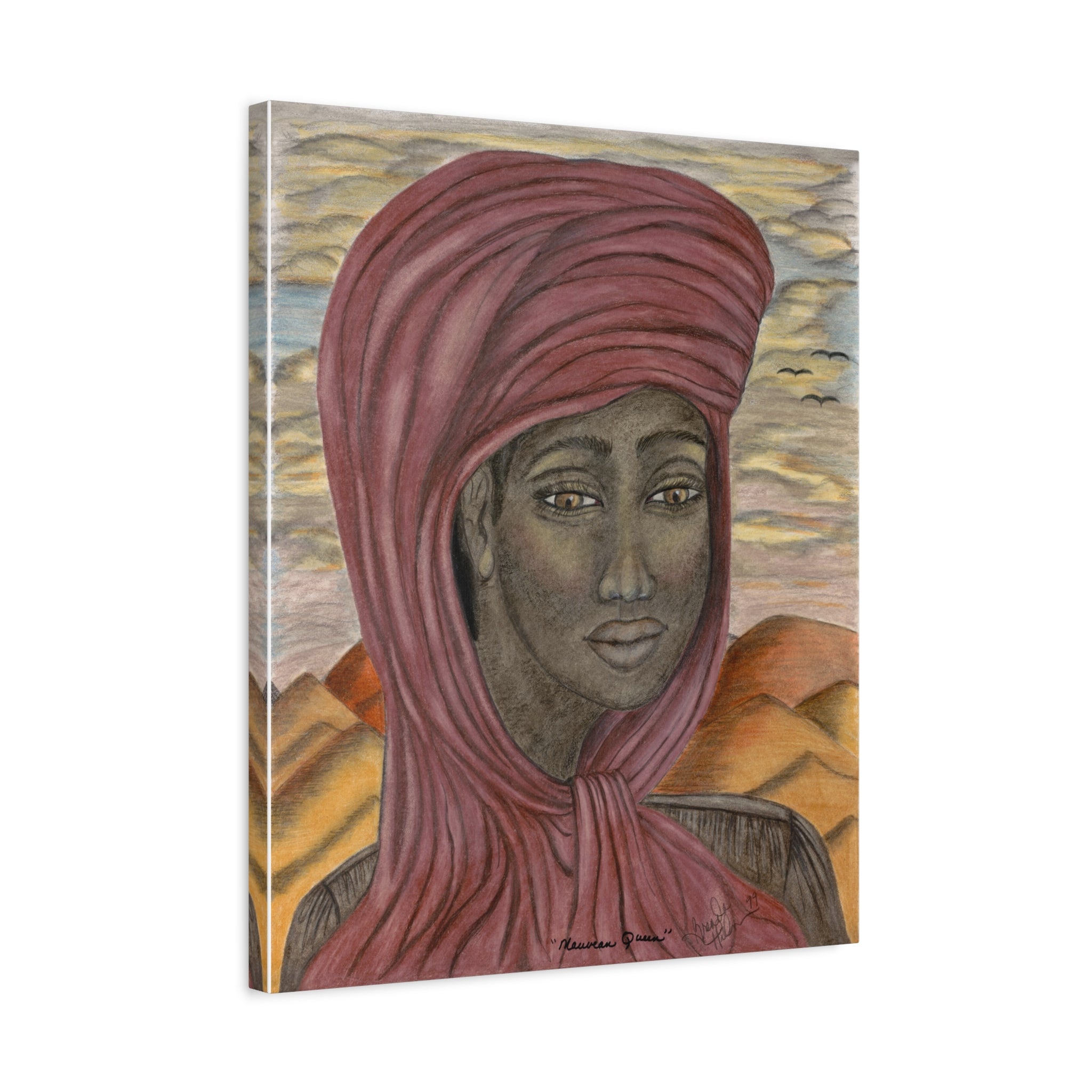 Mauvean Queen  Matte Stretched Wall Art