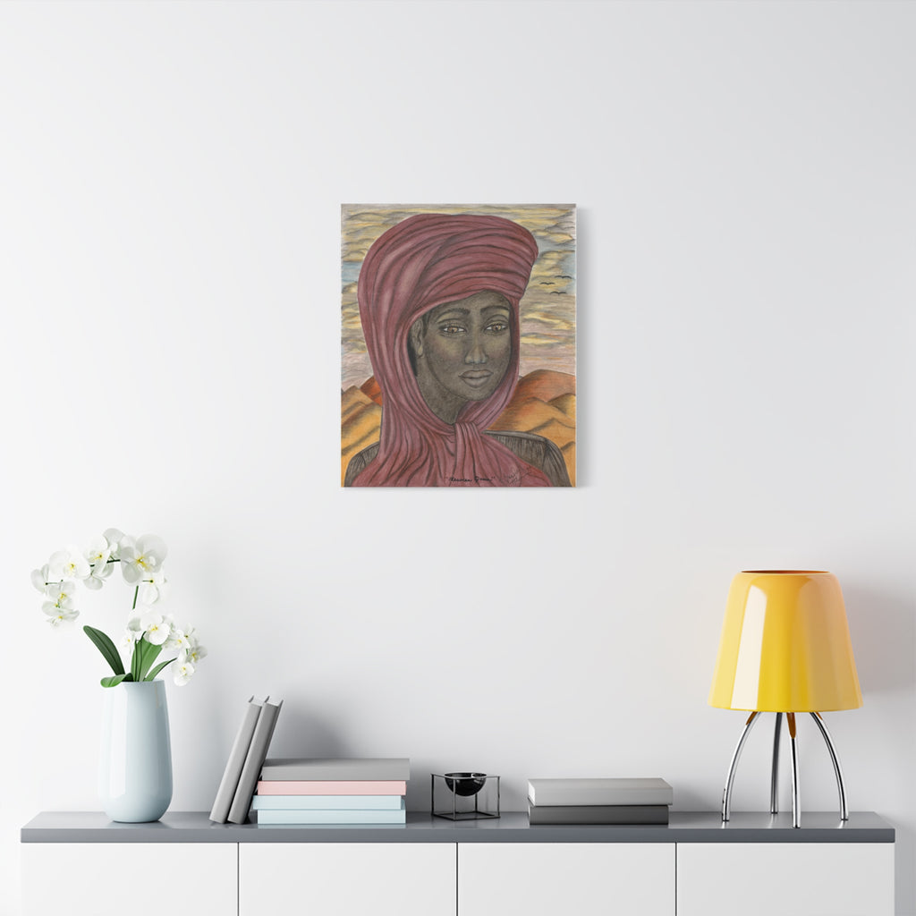 Mauvean Queen  Matte Stretched Wall Art