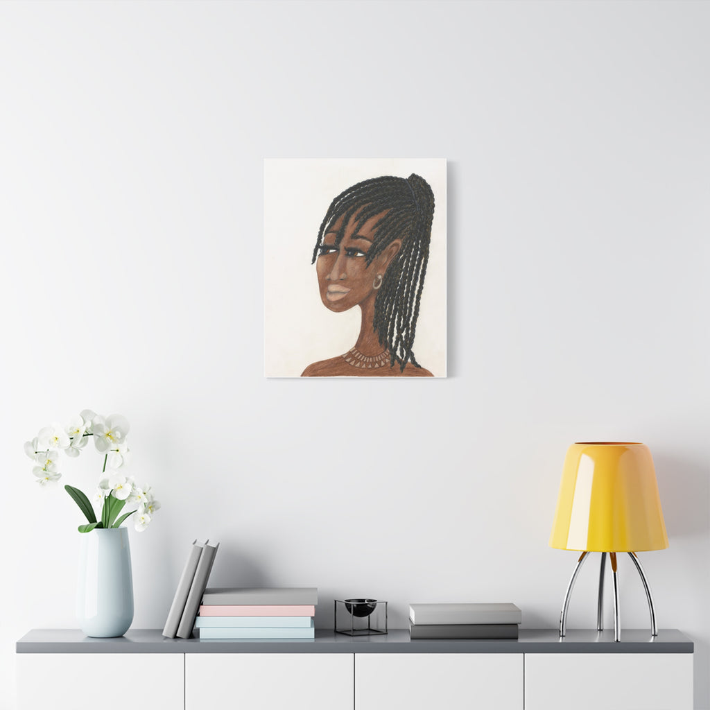 Esther  Portrait Canvas — Matte Stretched Wall Art