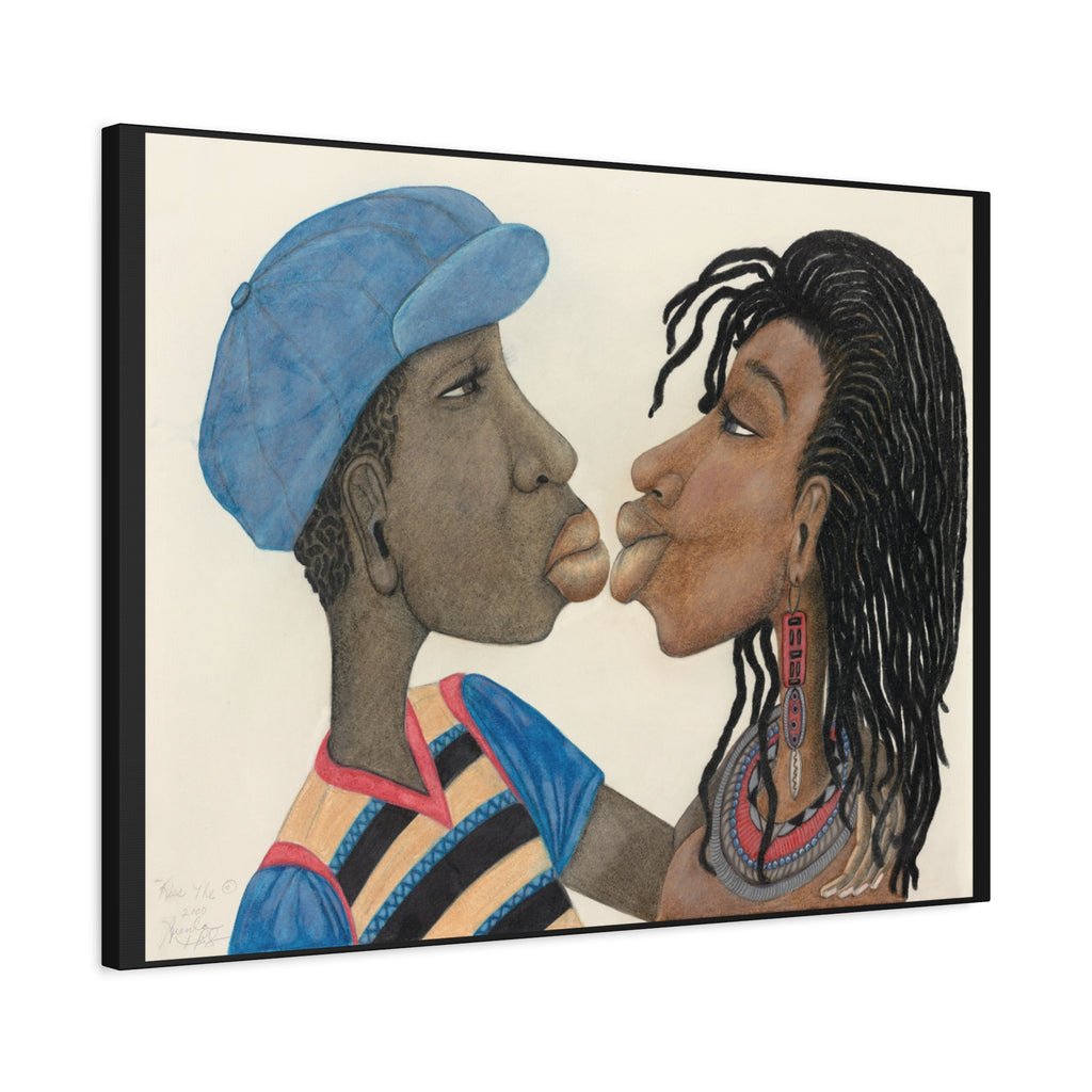 Kiss Me – Afrocentric Love Wall Decor