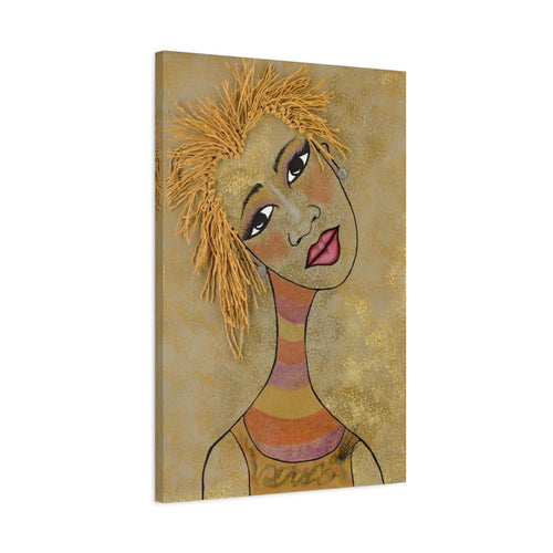 Baumquisha – Textured Blonde Hair Wall Art