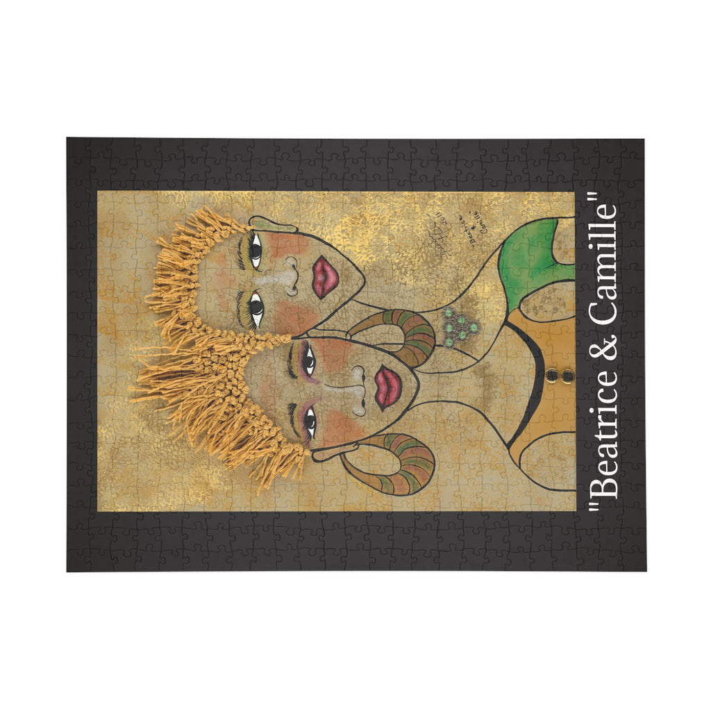 Beatrice & Camille Portrait Puzzle — Artistic Twin Women Jigsaw (96–1000 pcs)