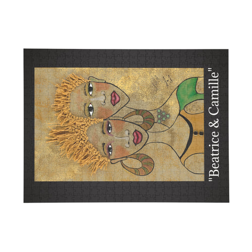Beatrice & Camille Portrait Puzzle — Artistic Twin Women Jigsaw (96–1000 pcs)