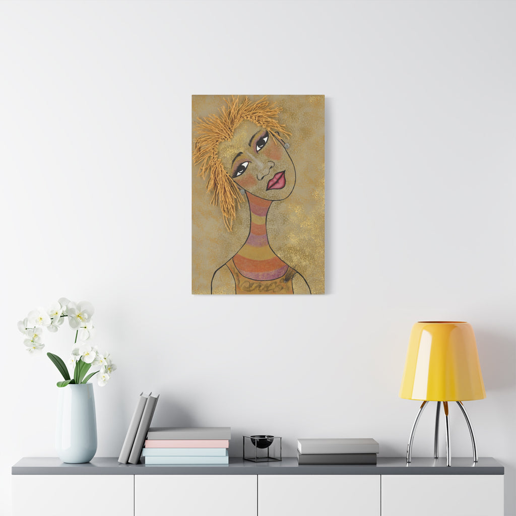 Baumquisha – Textured Blonde Hair Wall Art