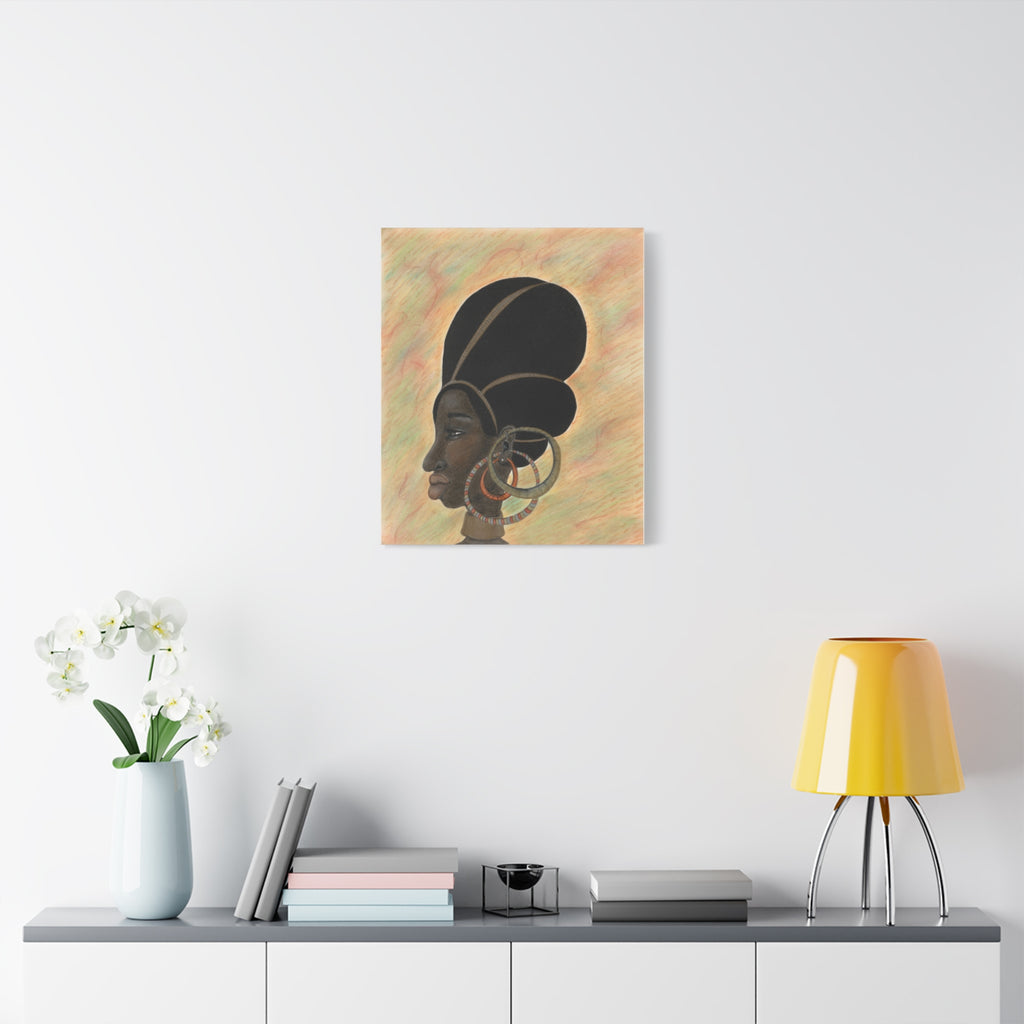 Chocolate Queen — Stretched Matte Wall Art