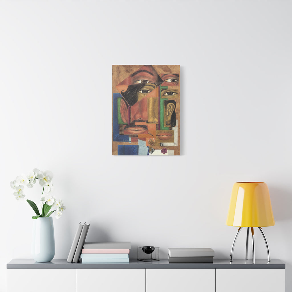 Minimalist 'XX-XY' Matte Stretched Canvas Wall Art — Modern Biology/Genetics Decor