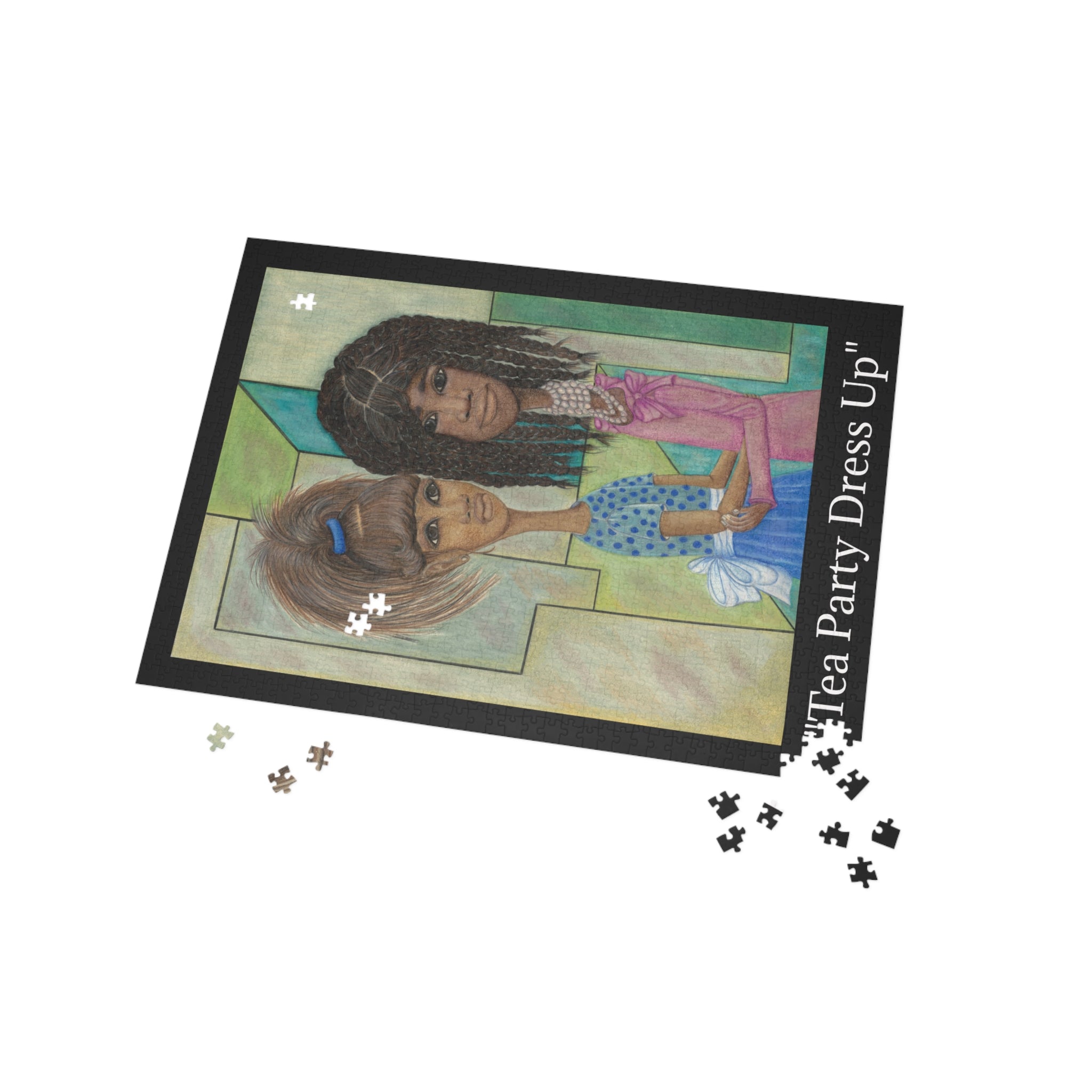 Tea Party Dress Up Puzzle — Vintage Illustration Jigsaw (96–1000 pcs)