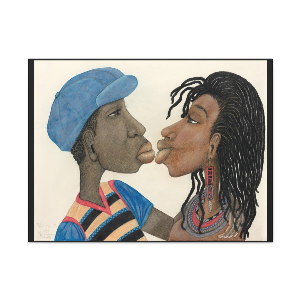 Kiss Me – Afrocentric Love Wall Decor