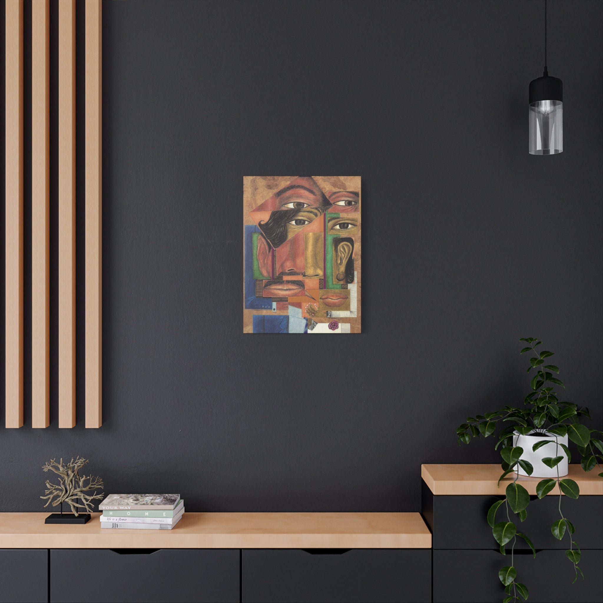 Minimalist 'XX-XY' Matte Stretched Canvas Wall Art — Modern Biology/Genetics Decor