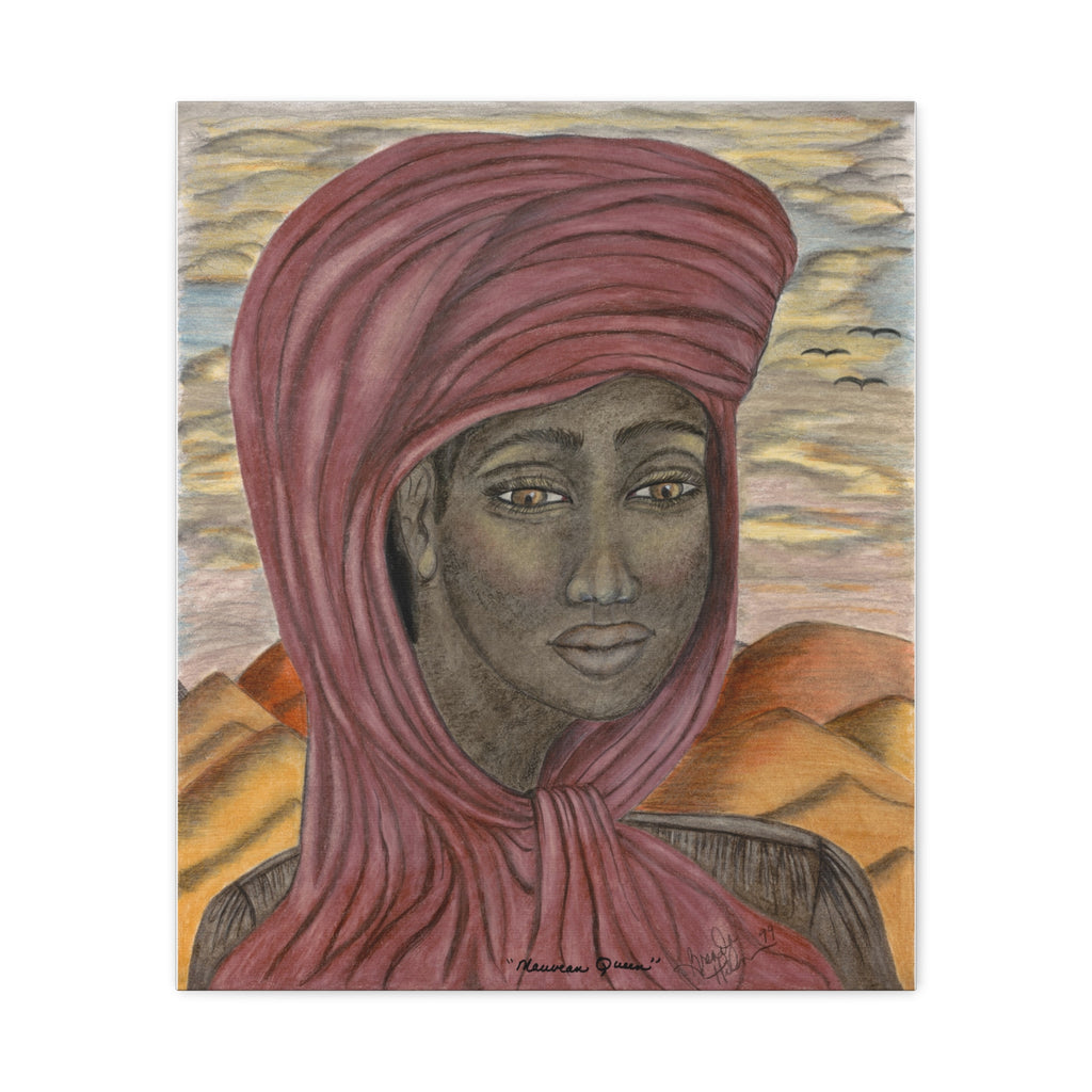 Mauvean Queen  Matte Stretched Wall Art