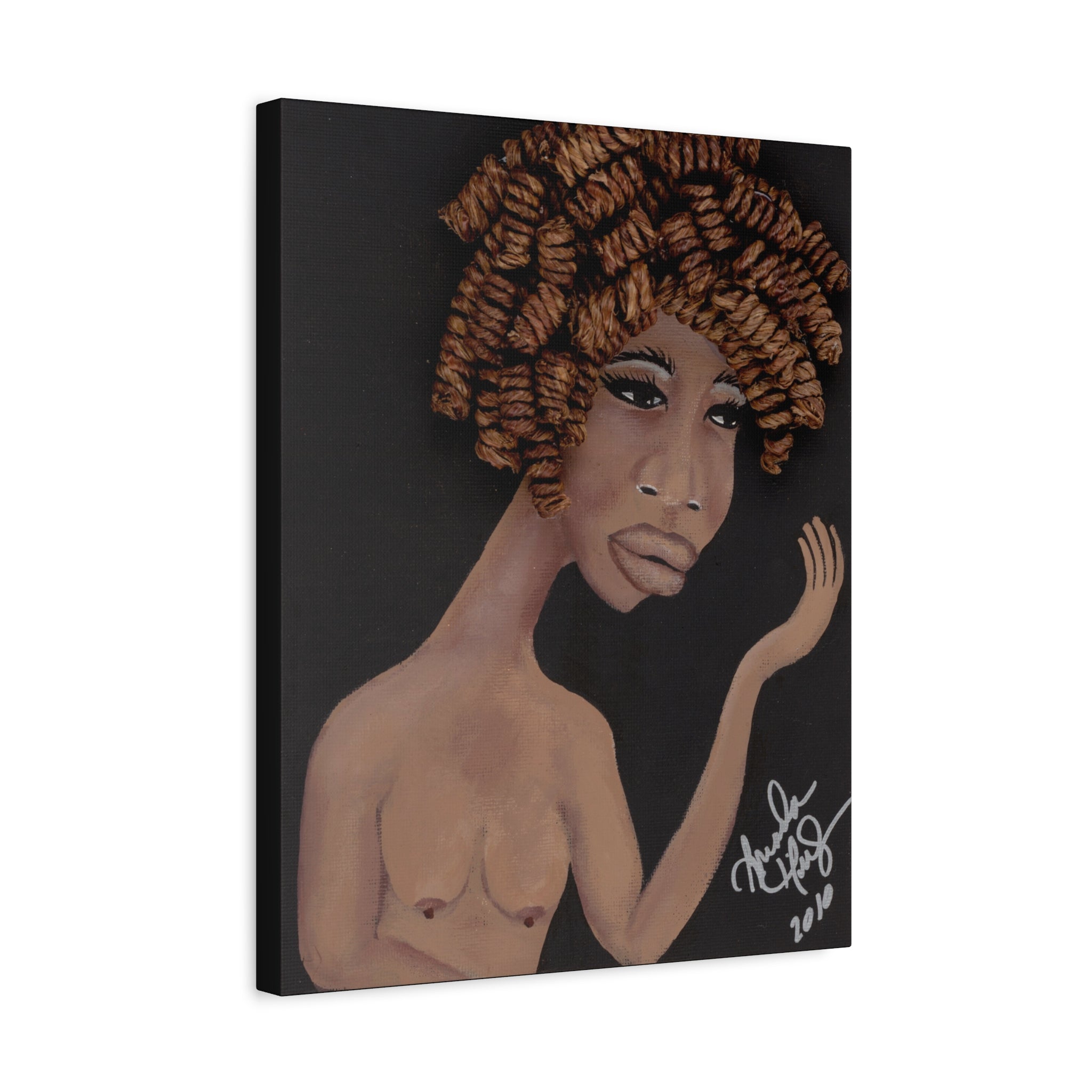 More Heads are Better than One - B — Afro Hair Portrait Painting