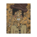 Whimsical Vintage Portrait Canvas – 'Smiling Gentleman' Stretched Matte Wall Art