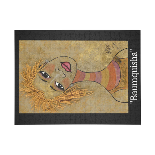 Baumquisha Portrait Puzzle — Artistic Female Face Jigsaw (96/252/500/1000-Piece)