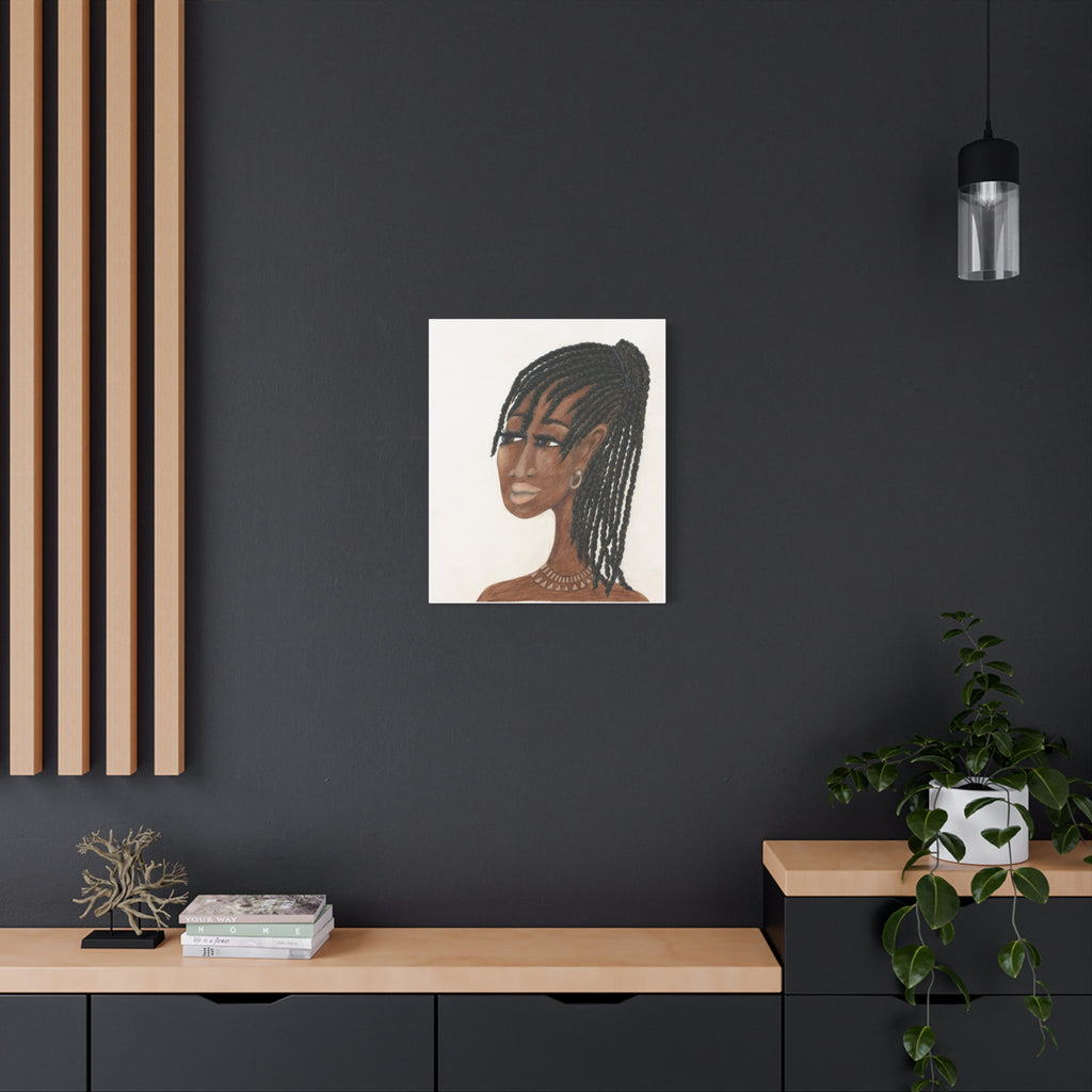 Esther  Portrait Canvas — Matte Stretched Wall Art