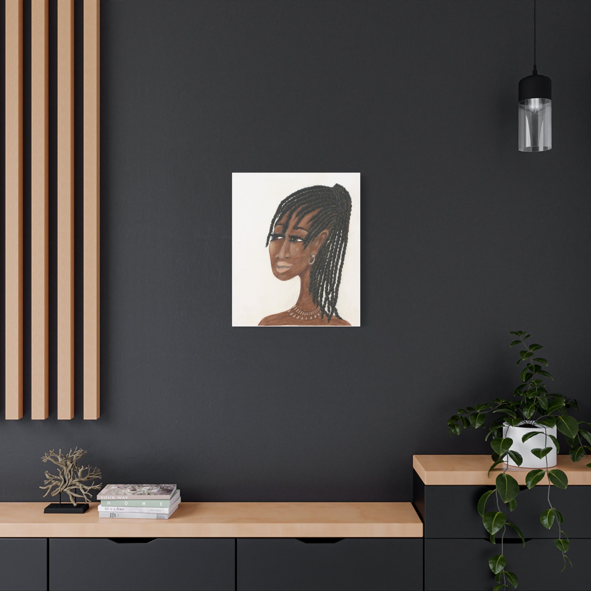 Esther  Portrait Canvas — Matte Stretched Wall Art