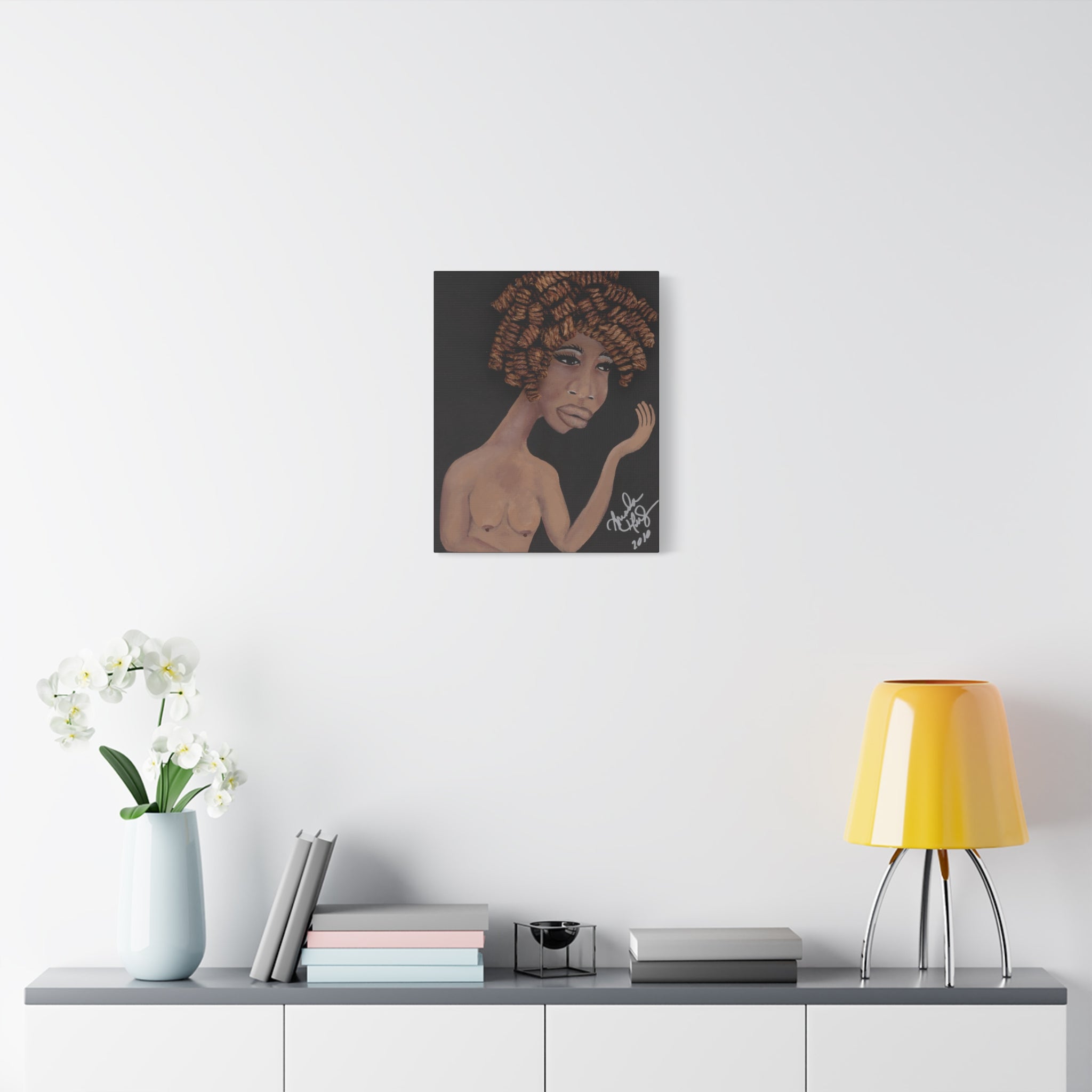 More Heads are Better than One - B — Afro Hair Portrait Painting