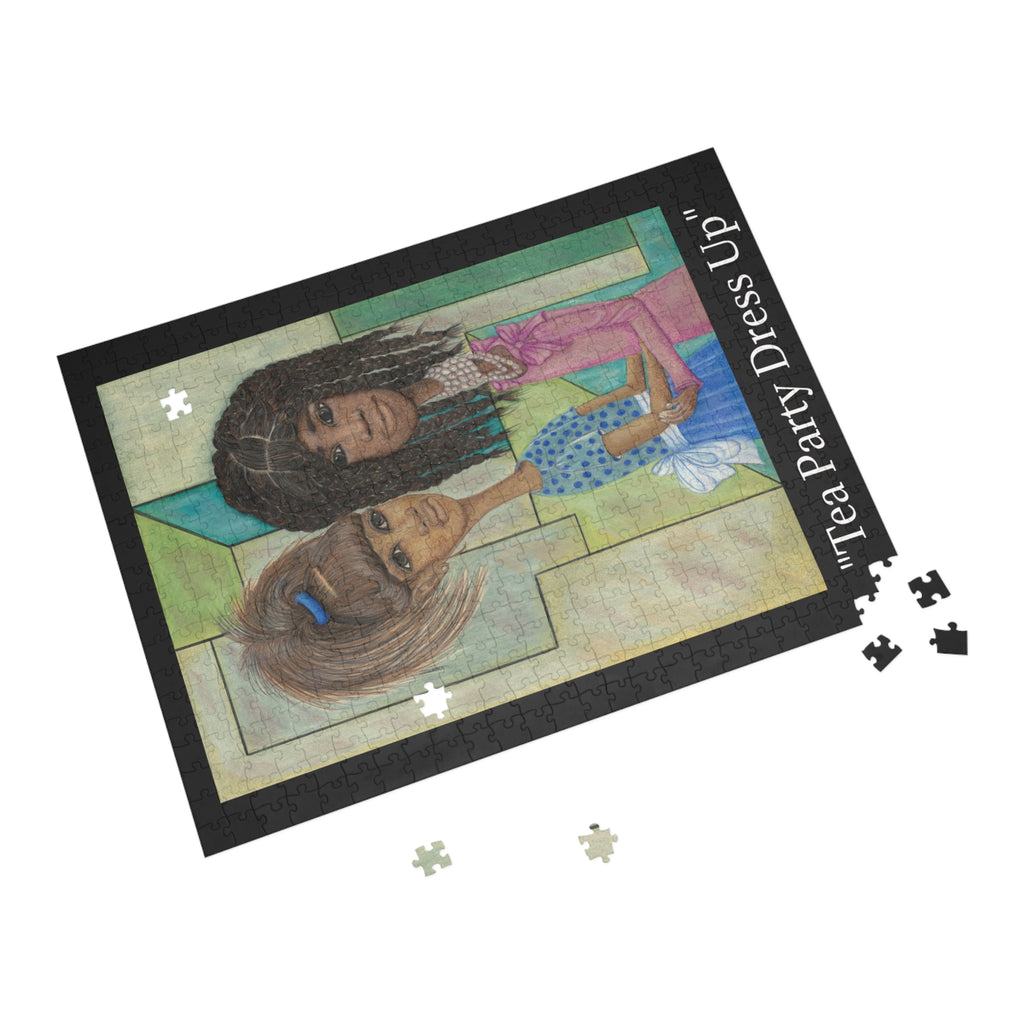 Tea Party Dress Up Puzzle — Vintage Illustration Jigsaw (96–1000 pcs)