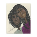 Girlfriends Portrait Matte Canvas Print