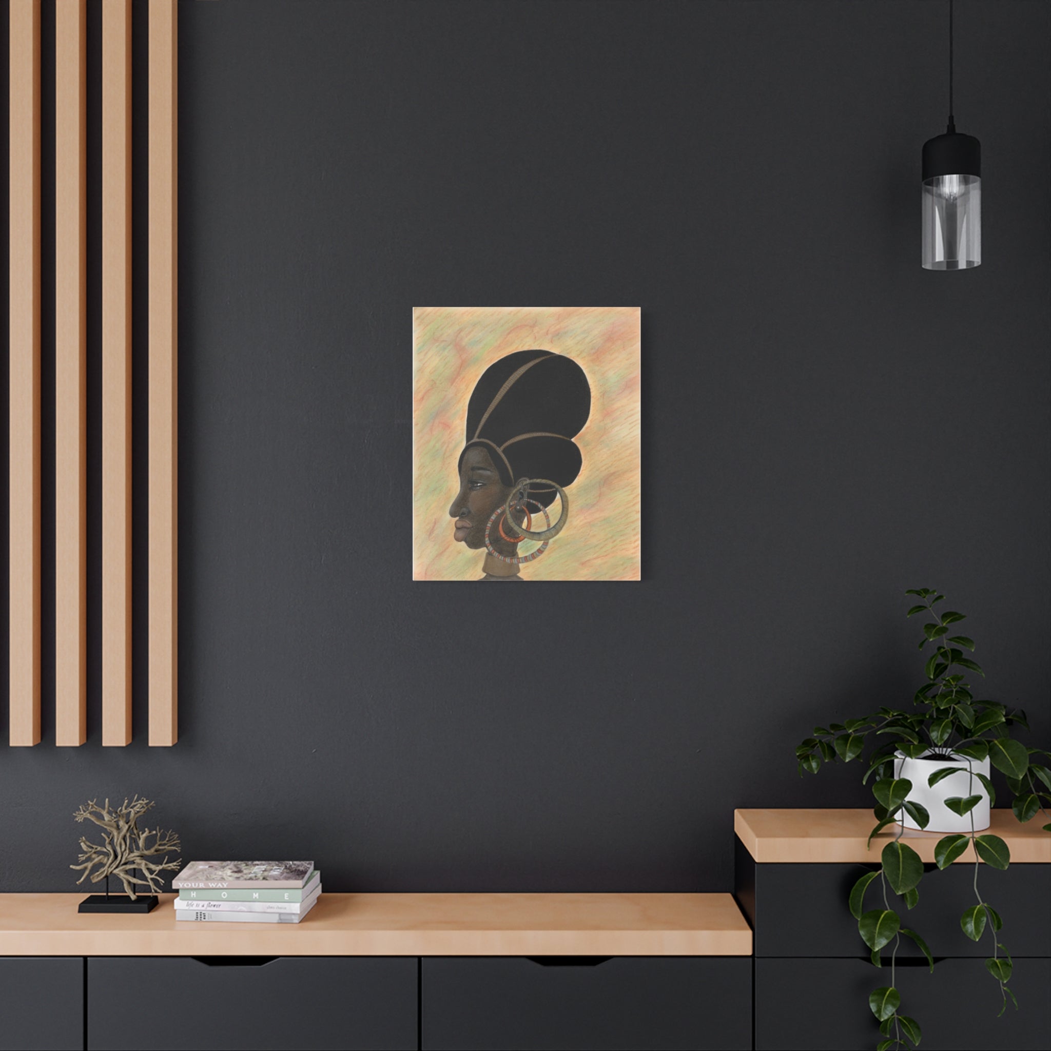 Chocolate Queen — Stretched Matte Wall Art
